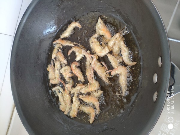 Fried River Prawns recipe