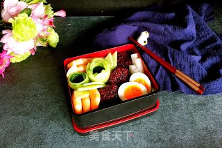 Shrimp and Black Rice Bento recipe