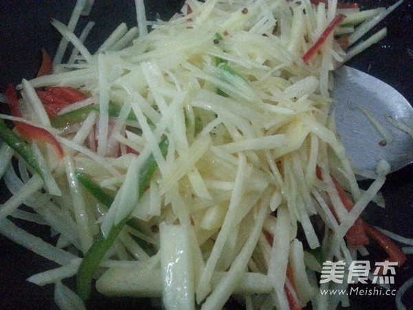 Hot and Sour Potato Shreds recipe