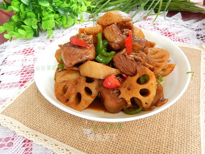 Roasted Duck with Lotus Root recipe
