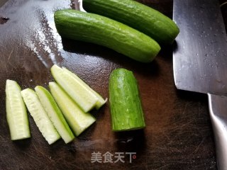 Stir-fried Baiye Tofu with Mushrooms and Cucumbers recipe