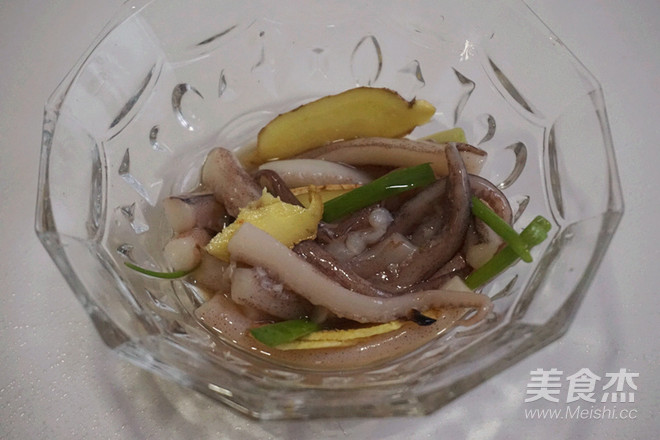 Squid with Cold Salad recipe