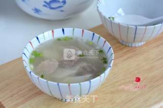 Microwave Version of Sliced Pork and Yam Soup recipe