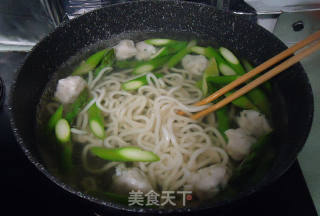 Fish Balls with Reed and Boiled Udon recipe