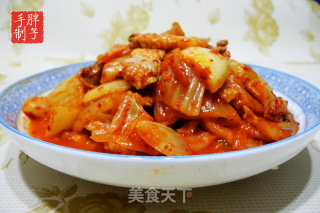 Stir-fried Pork Belly with Spicy Cabbage recipe