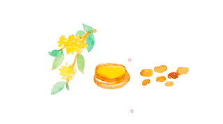 Hand-painted: Osmanthus Fragrans in The City, Have You Never Thought of Using It to Add Dishes to Yourself? recipe