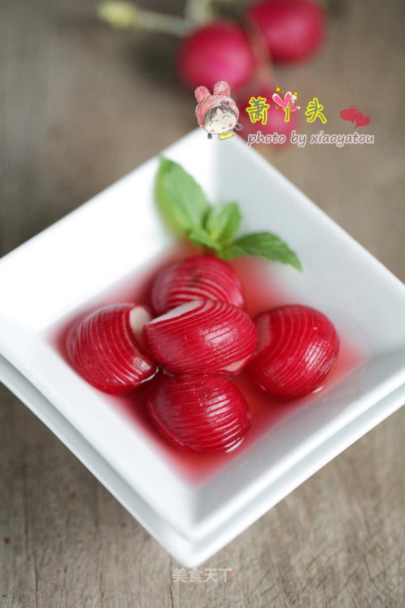 Sweet and Sour Cherry Radishes recipe