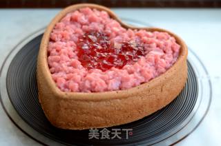 Strawberry Jelly Heart-shaped Sponge Cake recipe