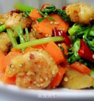 One Shrimp for Two (spicy Shrimp Ball & Salt and Pepper Shrimp Head) recipe