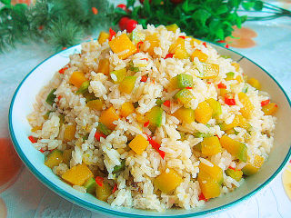 Old Diced Pumpkin Fried Rice recipe