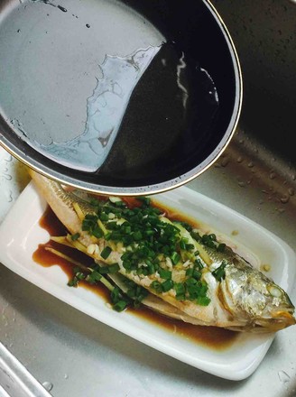 Scallion Oil Yellow Croaker recipe