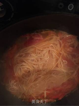 Tomato Beef Sea Cucumber Noodle recipe