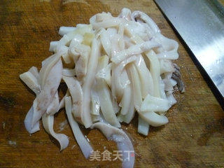 Fried Squid with Bamboo Shoots recipe