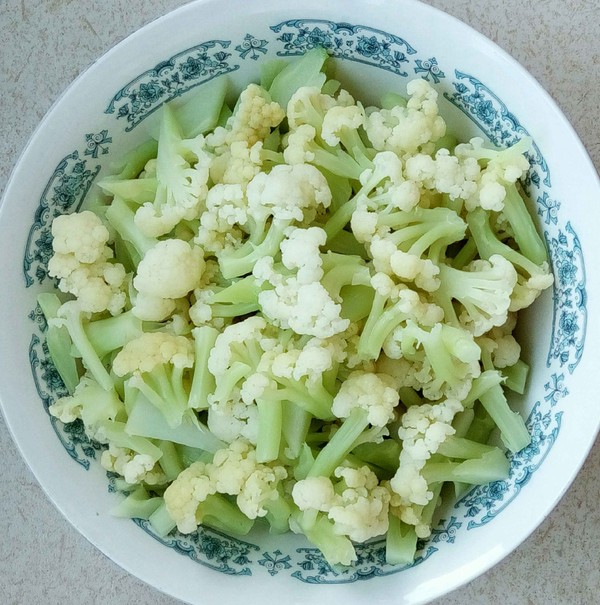 Braised Organic Cauliflower Tofu in Oyster Sauce recipe