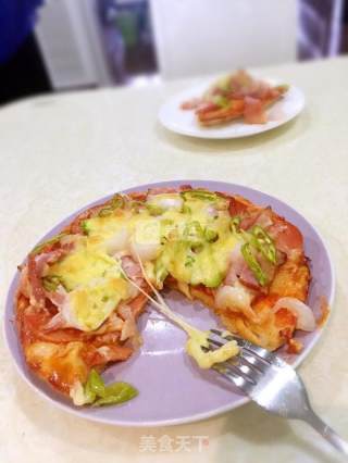 Bacon Ham Pizza recipe