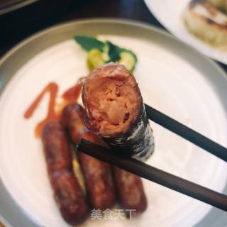 Homemade Q-bomb Taiwanese Crispy Sausage recipe