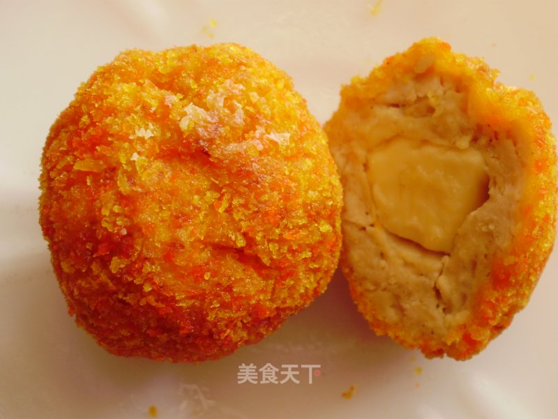 Golden Cheese Chicken Balls recipe