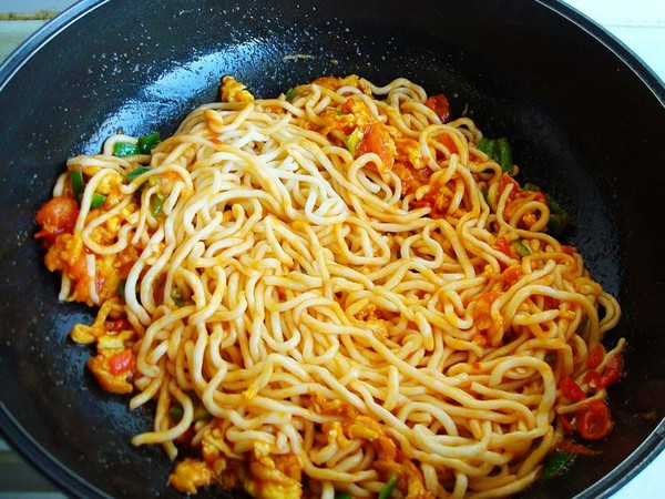 Spicy Egg Stir-fried Strips recipe