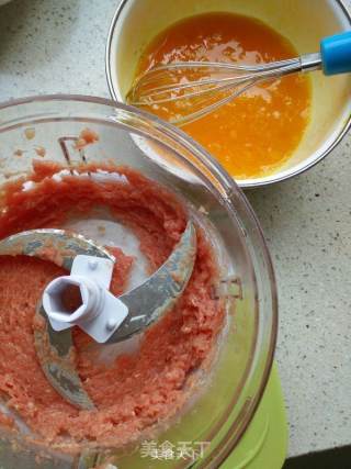 Steamed Egg with Minced Meat recipe