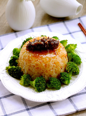 Sea Cucumber Rice with Abalone Sauce