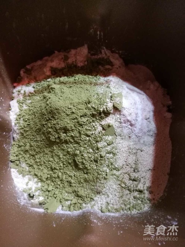 Matcha Red Bean Mochi Ruan recipe