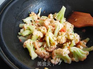 Stir-fried Cauliflower with Tomato recipe