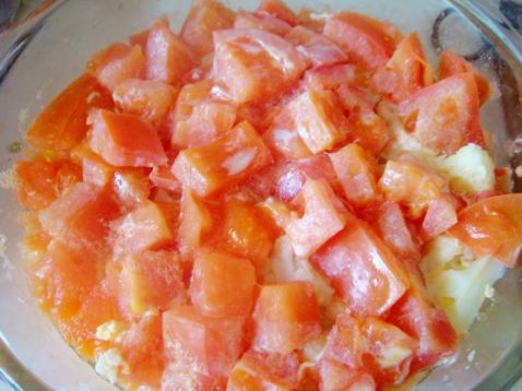 Tomato Cauliflower Steamed Egg recipe