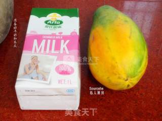 Papaya Bumped into Milk recipe