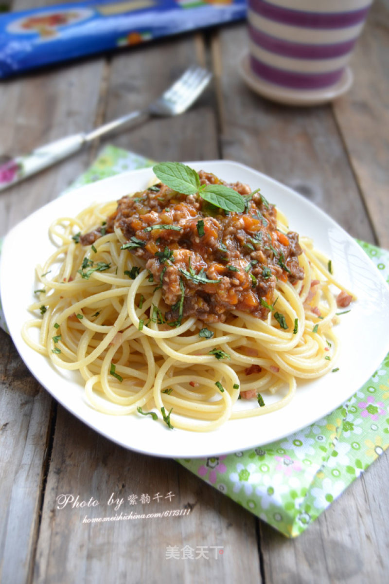 Meat Sauce Pasta recipe