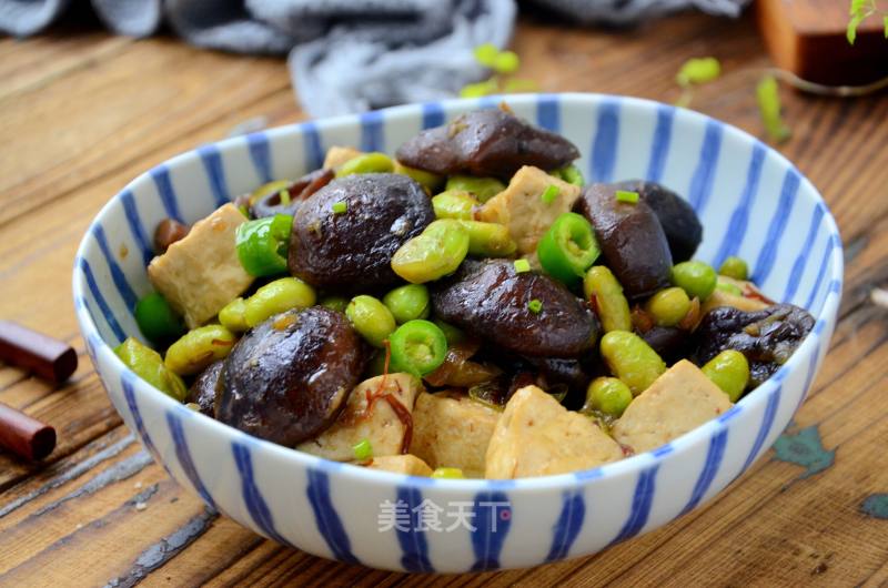 Stewed Tofu with Mushrooms