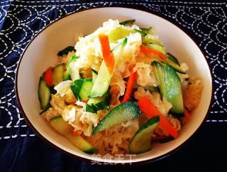 Fried Melon Slices with White Fungus recipe