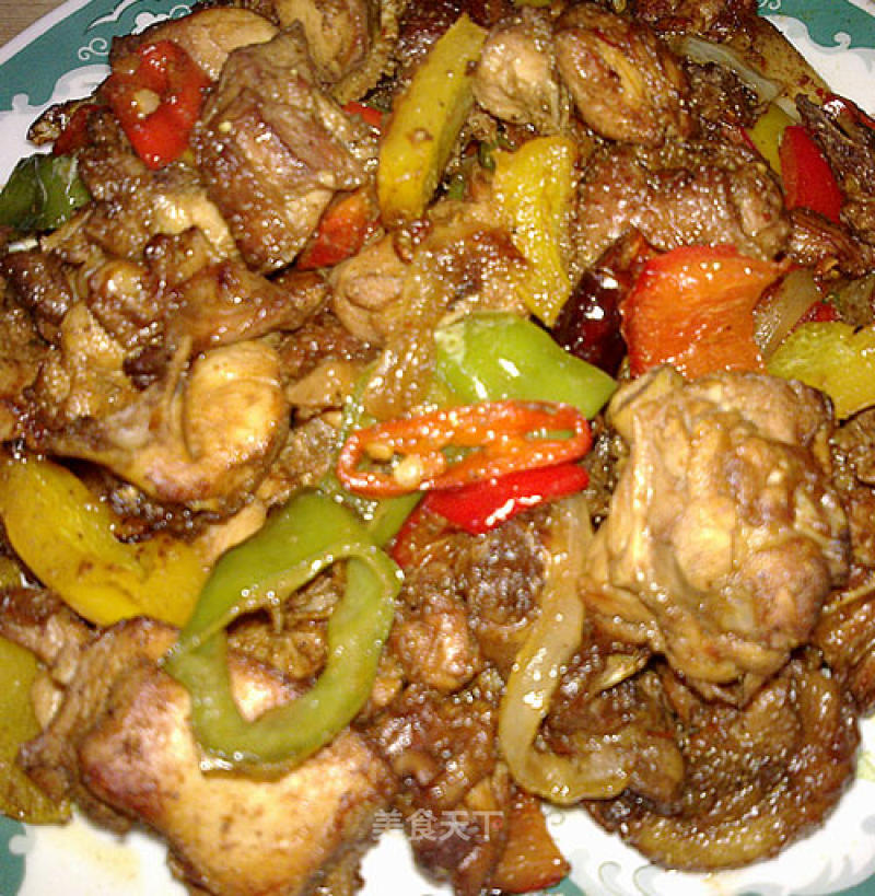 Three Yellow Spicy Chicken recipe