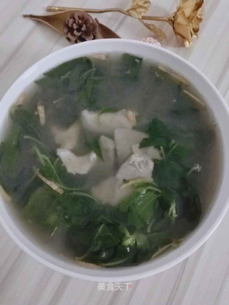 Wolfberry Leaf Pork Liver Lean Pork Soup recipe