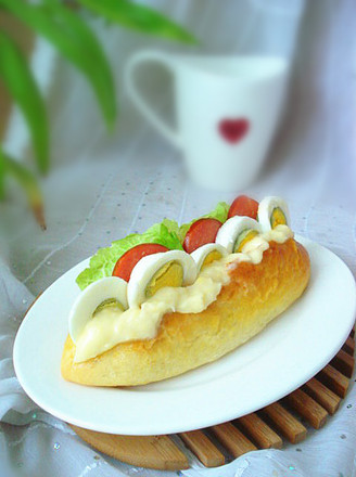 Hot Dog Buns with Corn Salad Dressing recipe