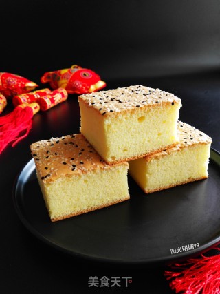 Sesame Cube Cake recipe