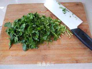 Cilantro with Pork Liver recipe