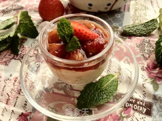 Brown Sugar Strawberry Rice Pudding recipe