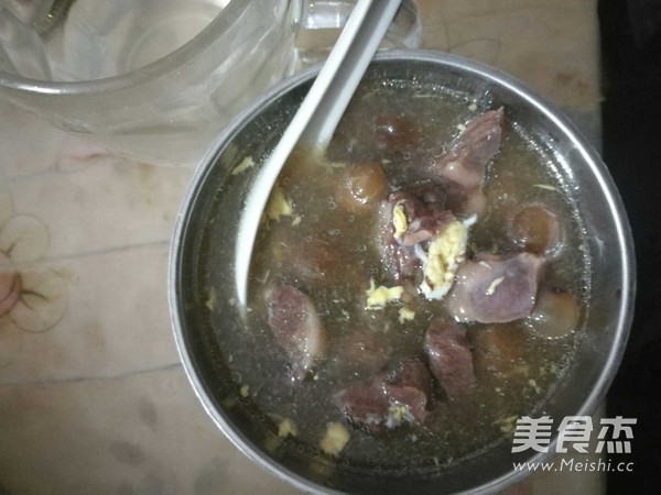 Stewed Pork Heart with Quail Egg and Longan recipe