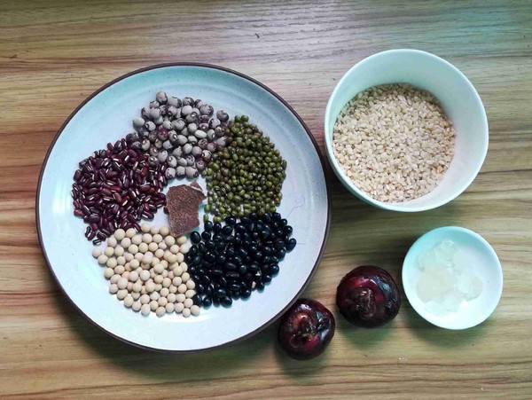 Five Bean Brown Rice Sweet Porridge recipe