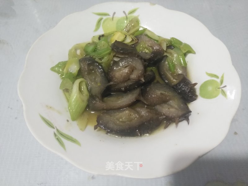 Scallion Fried Sea Cucumber recipe