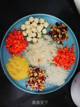 Carrot, Tremella, Lotus Seed Rice Paste recipe