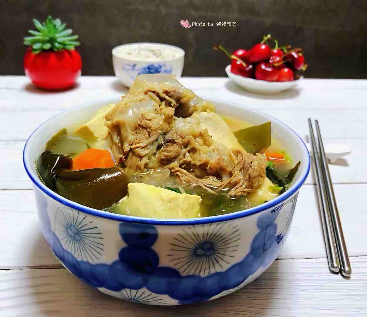 Seaweed Tofu Soup recipe