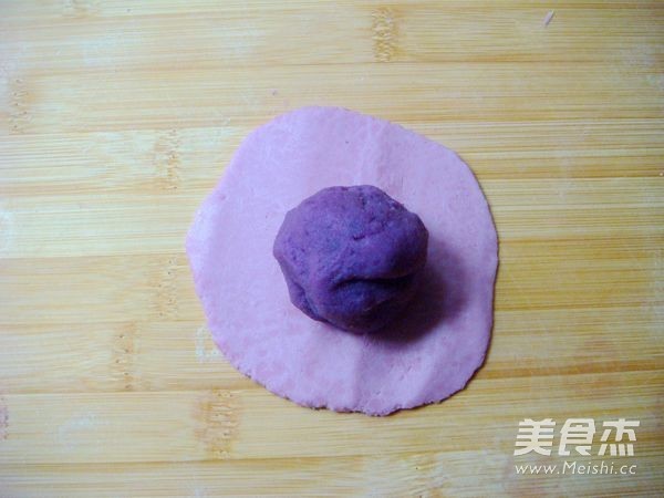 Purple Sweet Potato Snowy Mooncake recipe