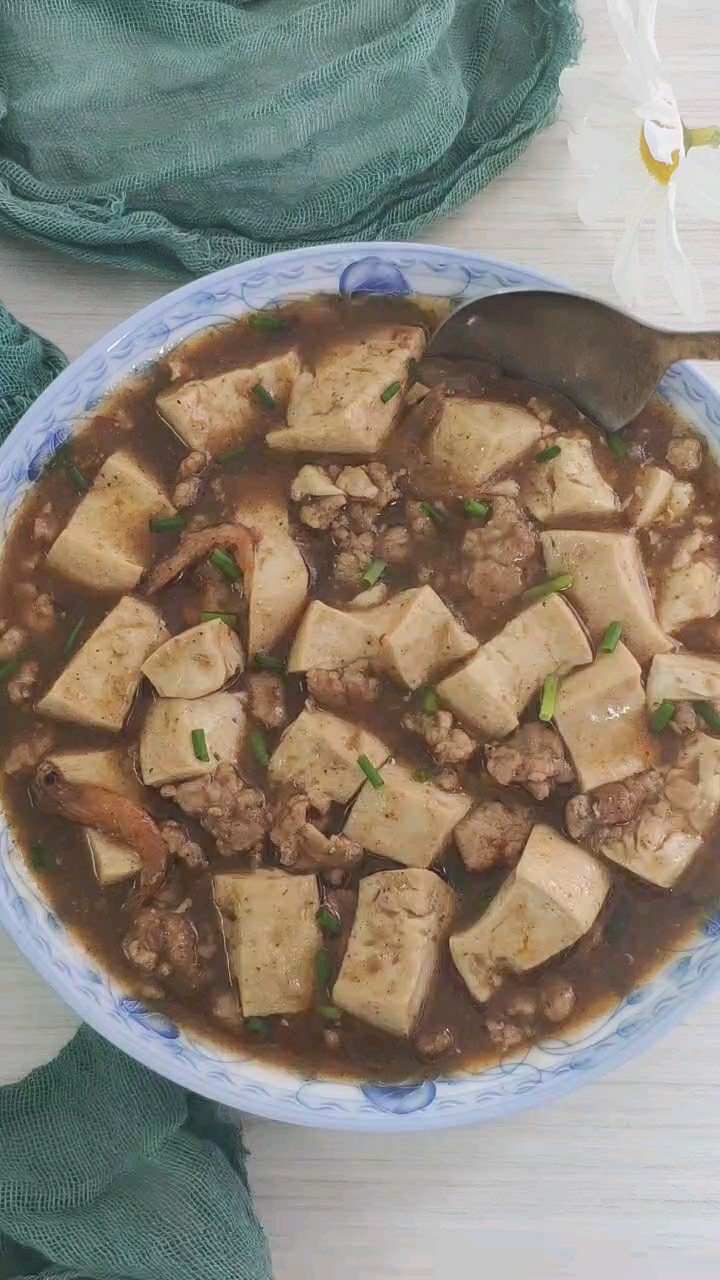 Tofu Stewed with Minced Meat
