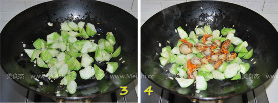 Scallop Loofah recipe