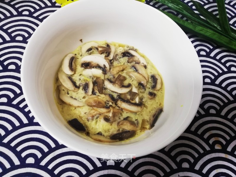 Steamed Mushrooms with Goose Eggs recipe