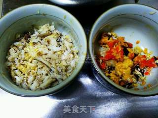 Crab Noodle Steamed Meat Omelet recipe