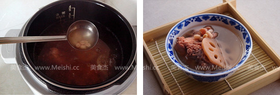 Lotus Root and Peanut Keel in Pot recipe