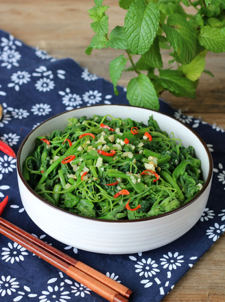 Vegetarian Fried Pumpkin Seedlings recipe