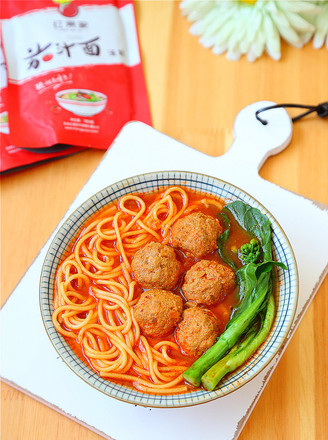 Hongguo Family Recipe-meatballs and Tomato Sauce Noodles